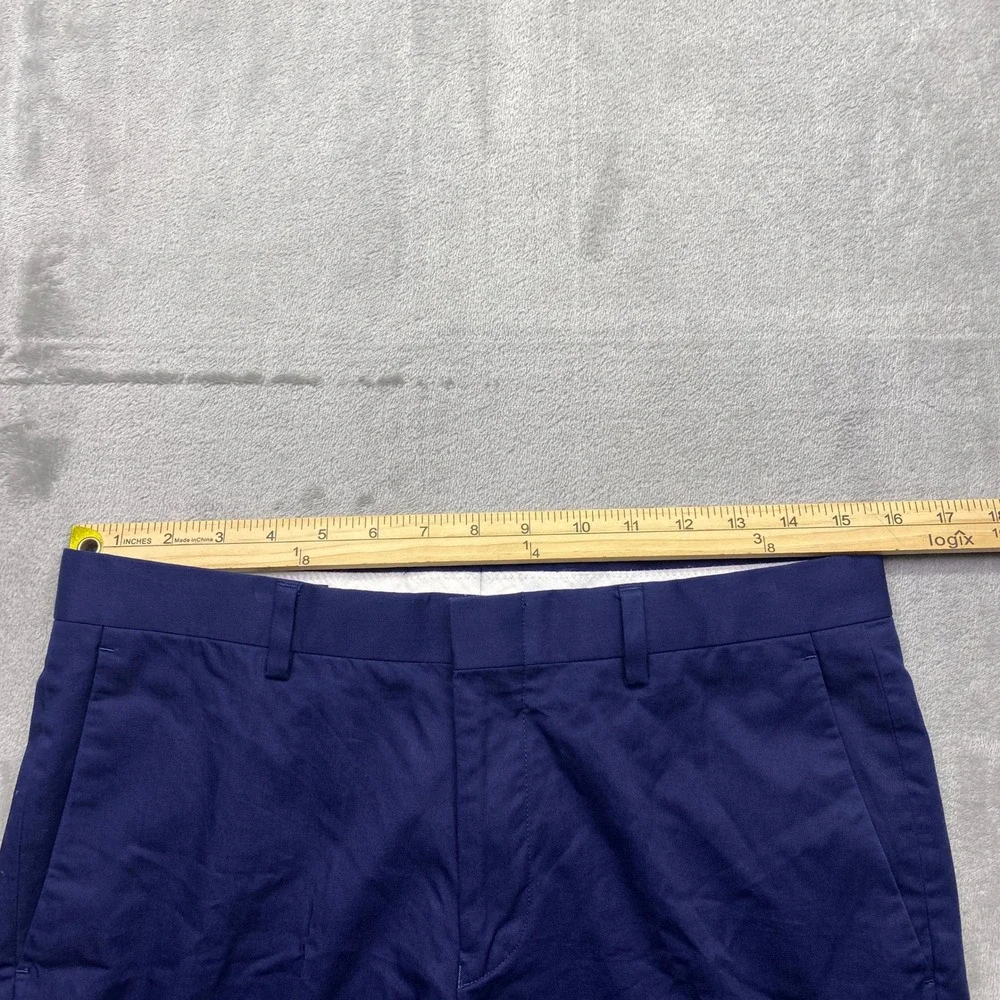 J.Crew Ludlow Slim Navy Blue Larusmiani Italian Cotton Dress Pants Sz 30